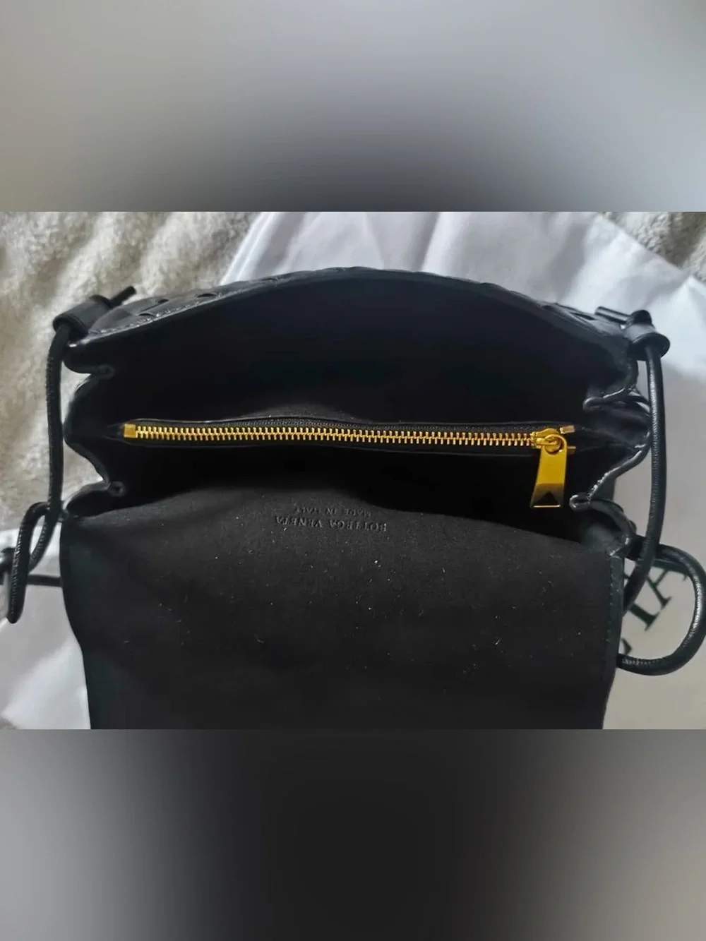 Woven Crossbody Bag - Black